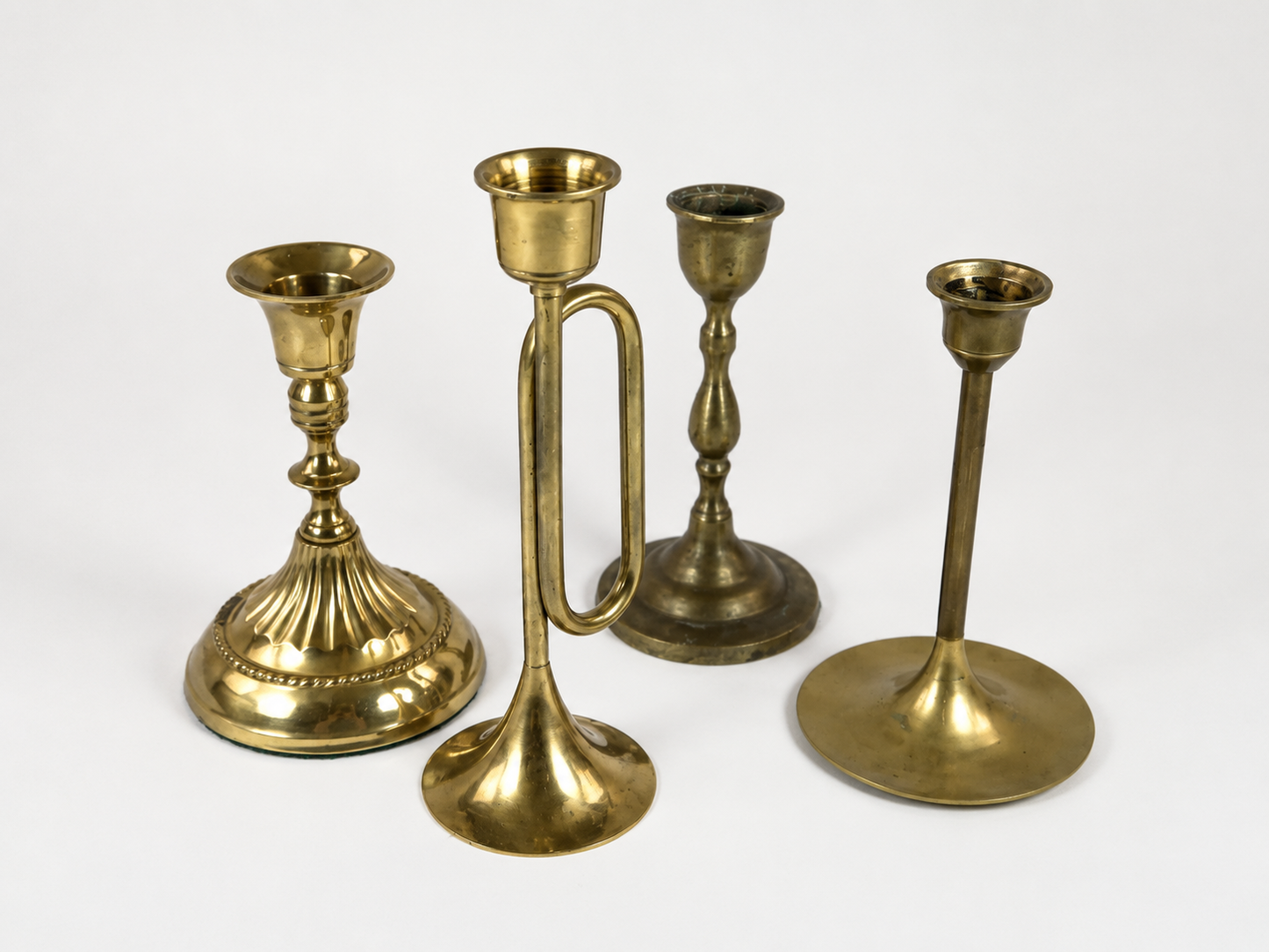 Medium Brass Candlesticks