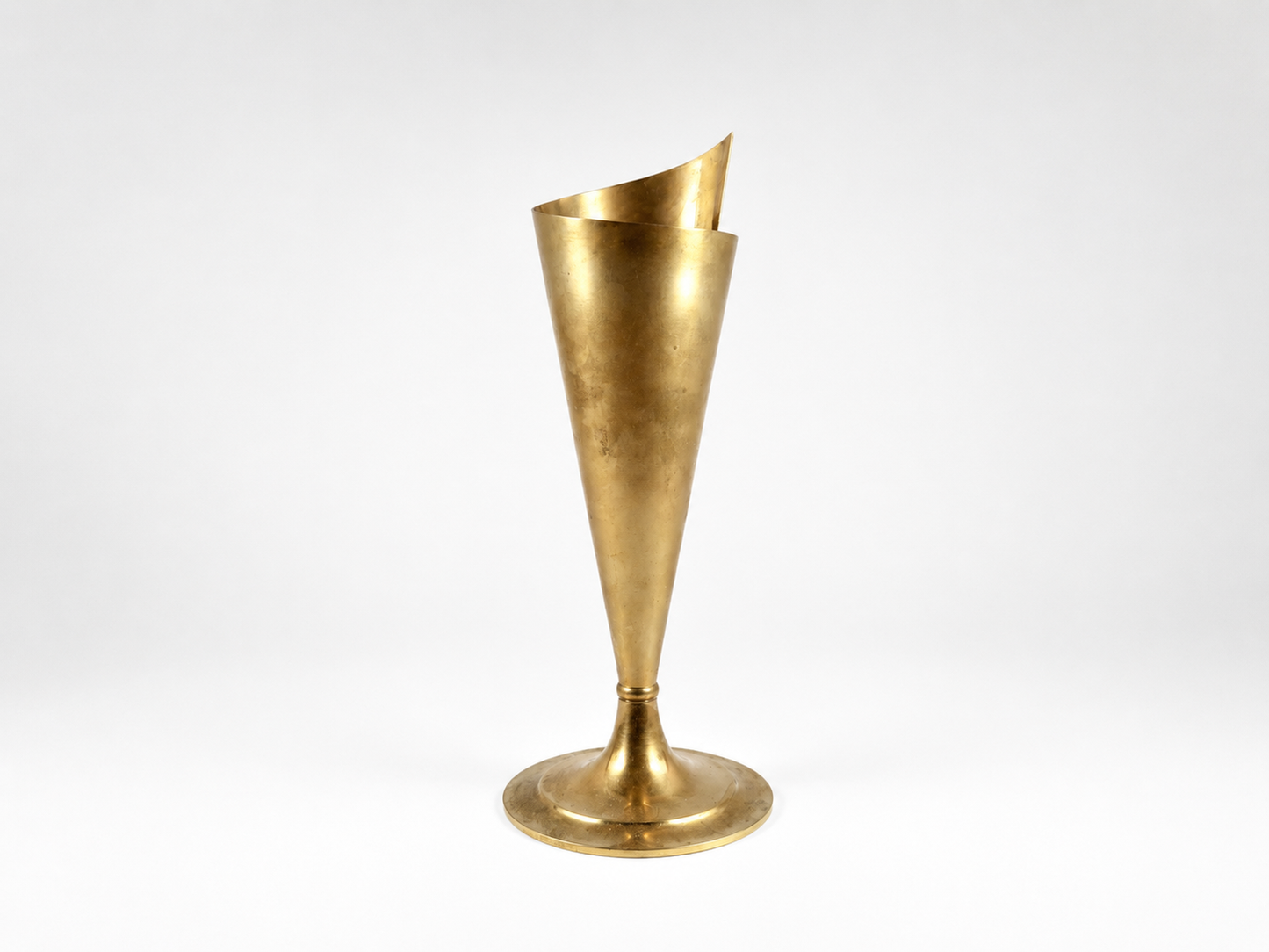 Pointed Brass Vase