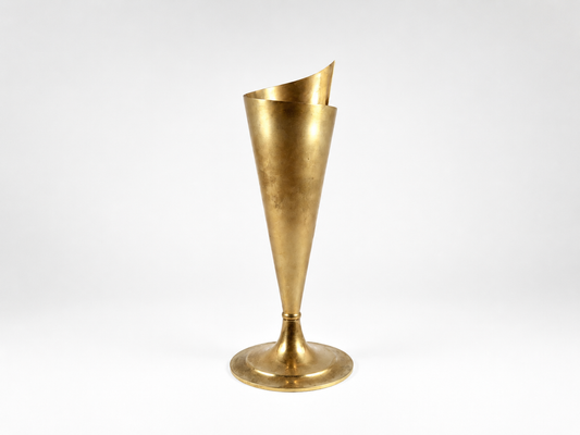 Pointed Brass Vase