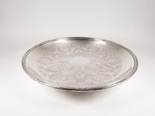 XL Silver Pedestal Dish