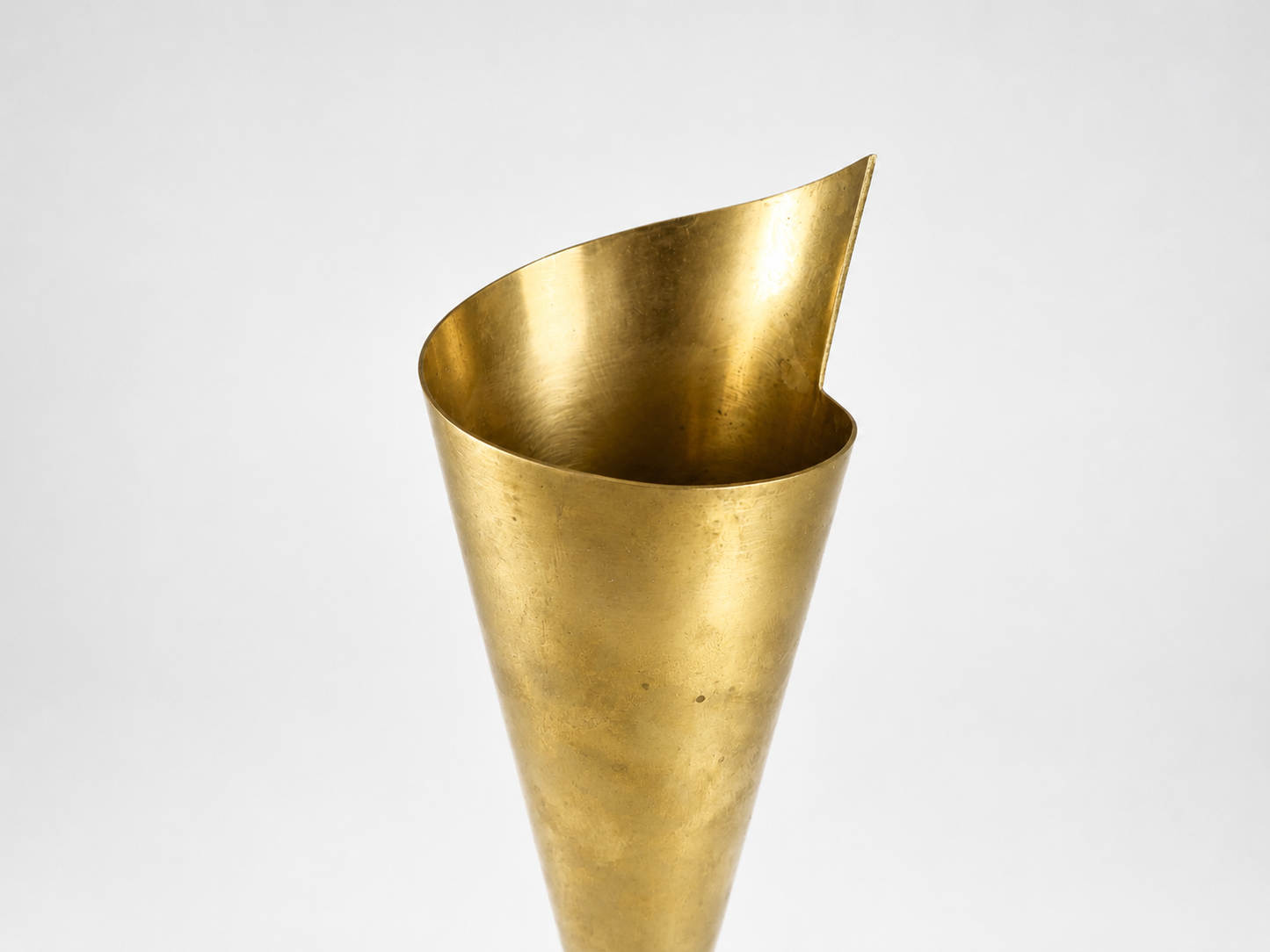 Pointed Brass Vase