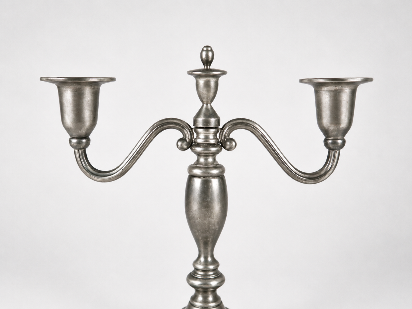Small Silver 2-Arm Candelabra