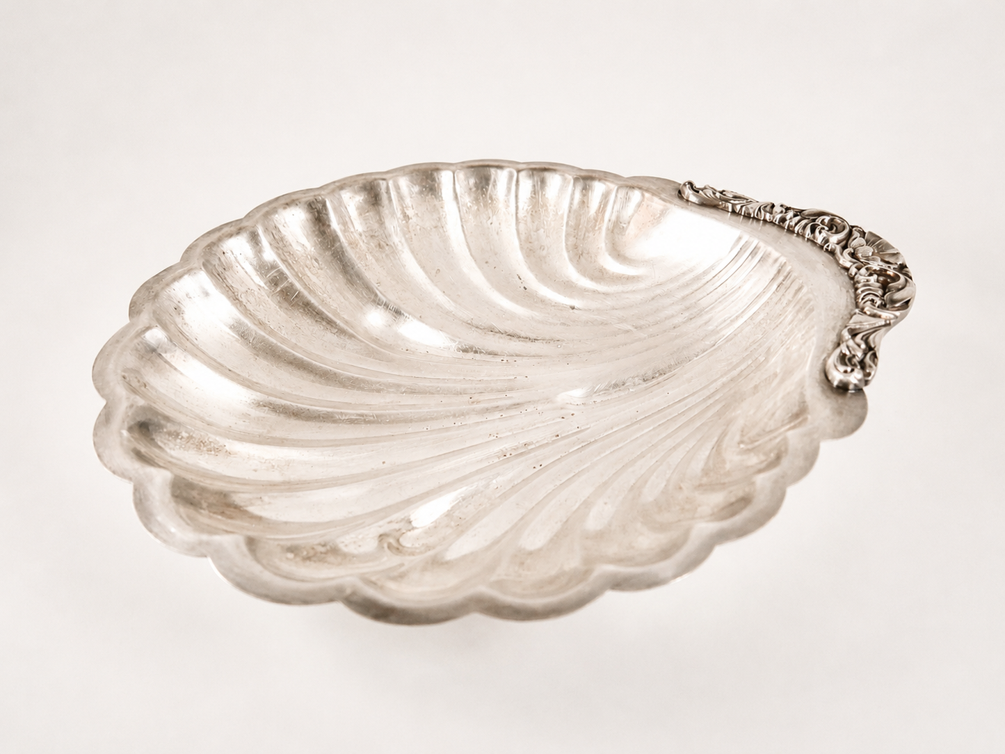 Silver Clamshell Dish
