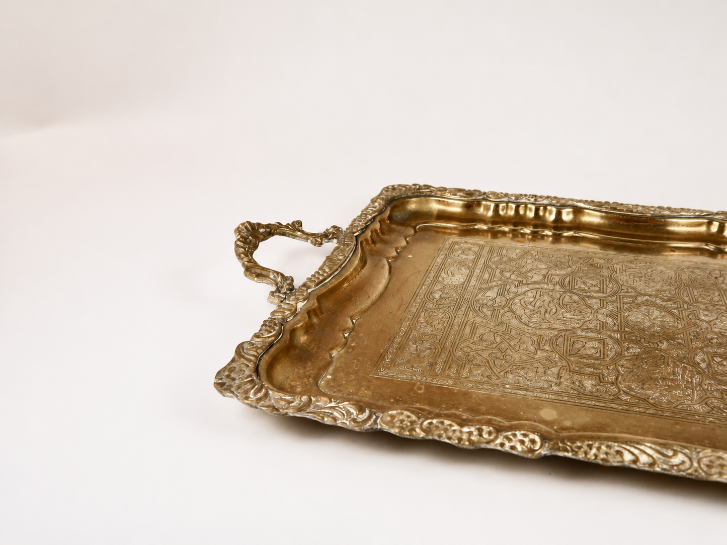 Ornate Brass Serving Tray