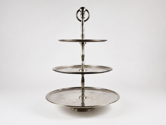 Silver Three-Tier Serving Stand