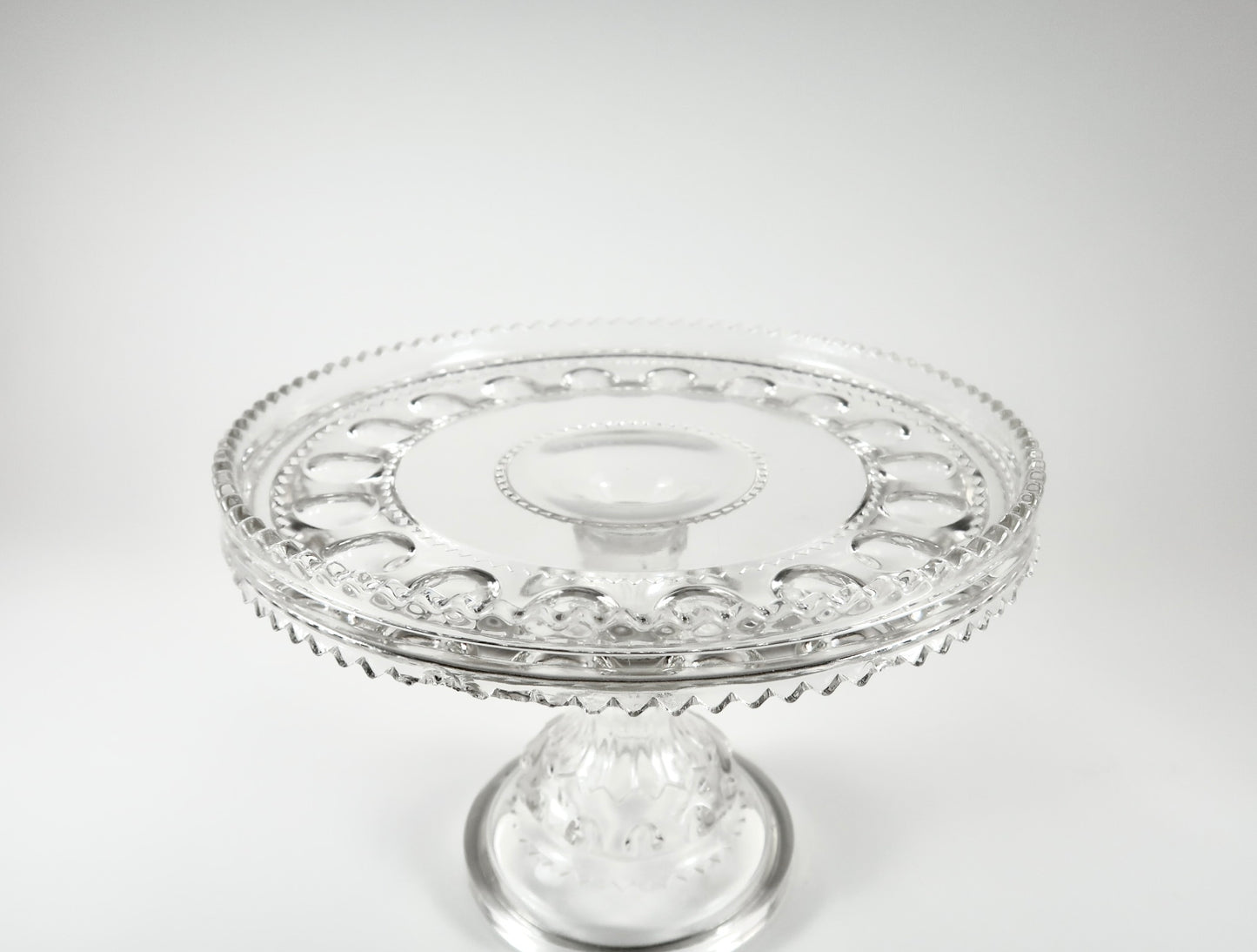 Cut Glass Cake Stand