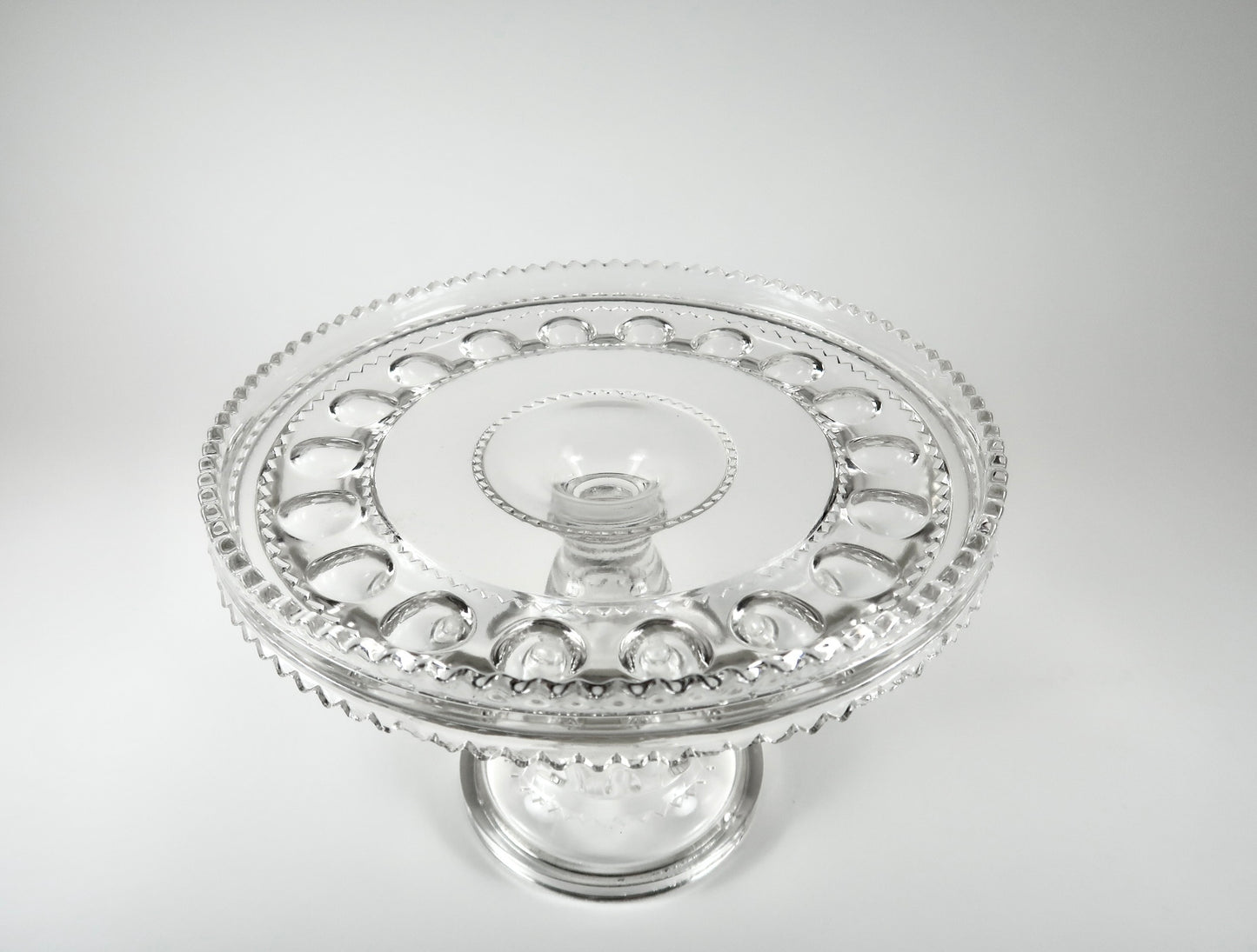 Cut Glass Cake Stand