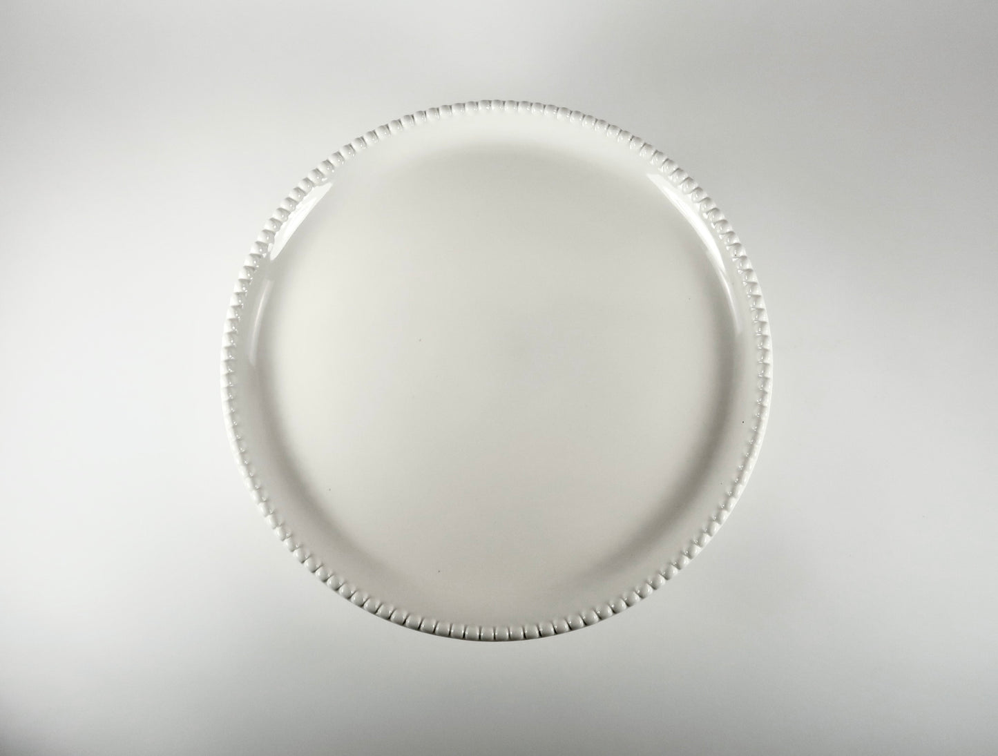 Ivory Beaded Cake Stand
