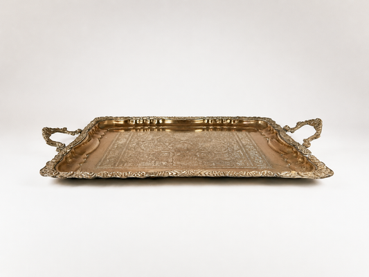 Ornate Brass Serving Tray