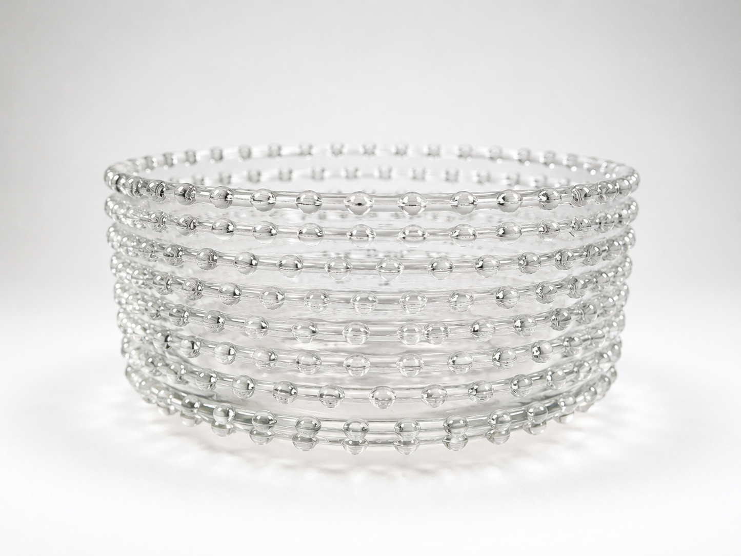Glass Star Etched Saucers