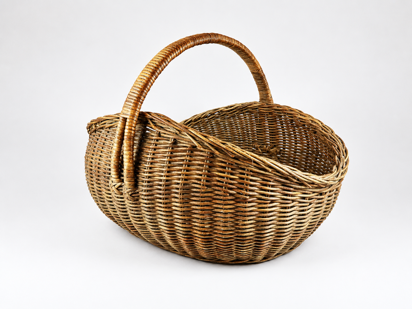 Handled Wicker Basket