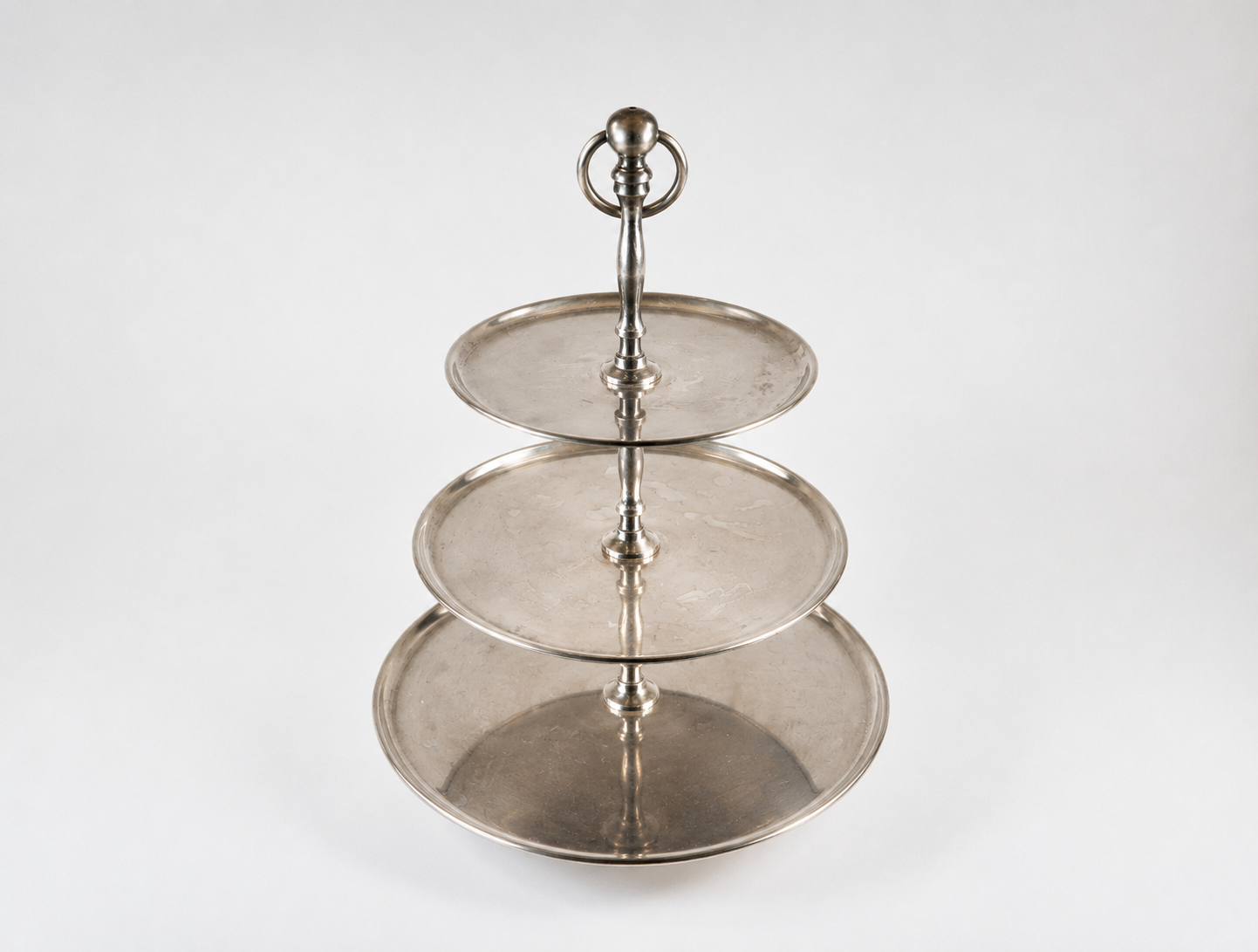 Silver Three-Tier Serving Stand