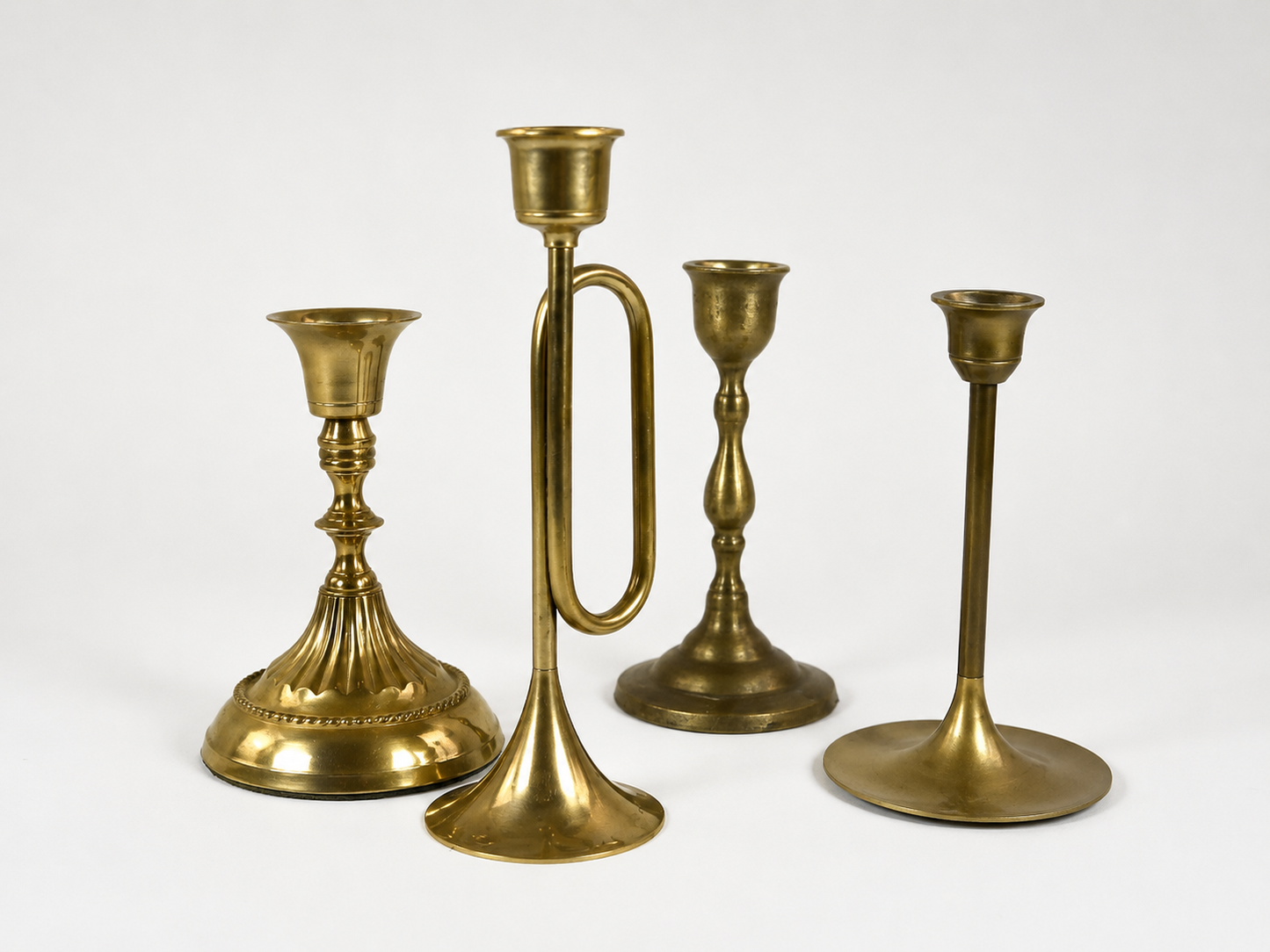 Medium Brass Candlesticks