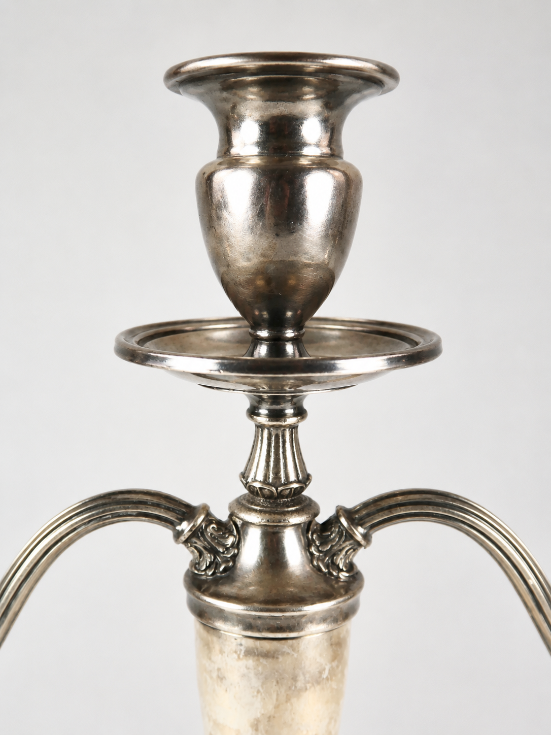 Silver 3-Arm Candelabra