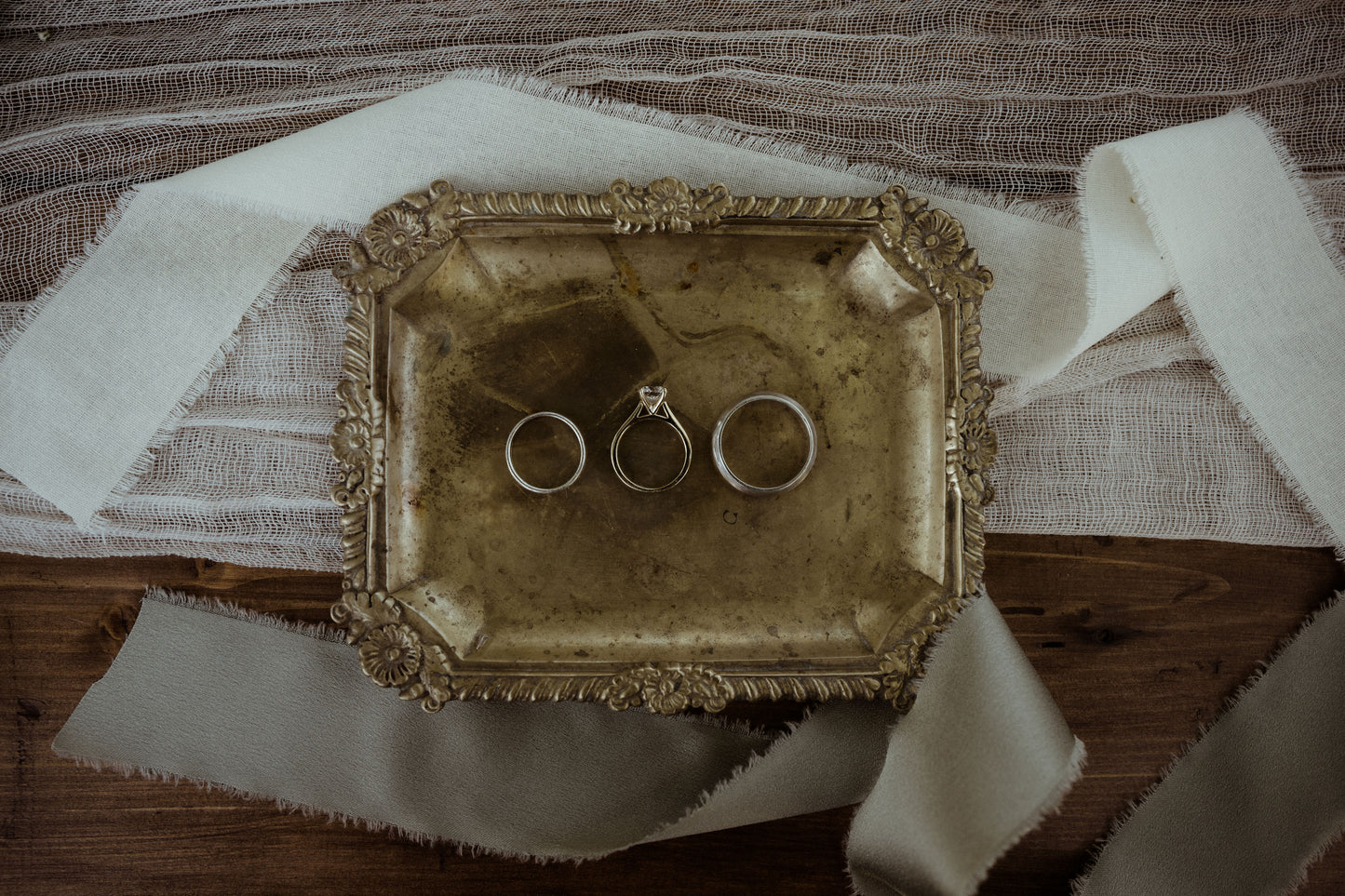 Small Brass Jewelry Tray