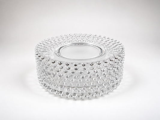 Glass Star Etched Saucers